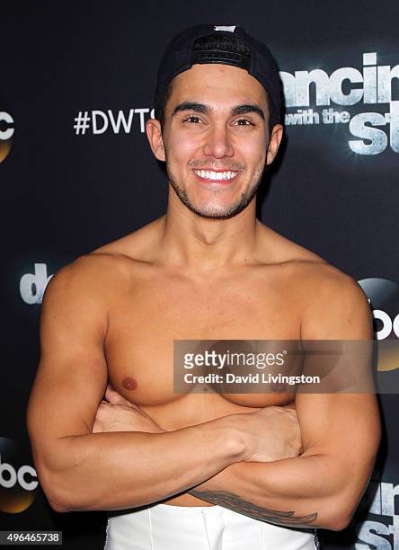 Actor Carlos PenaVega attends "Dancing with the Stars" Season 21 at CBS Television City on November 9, 2015 in Los Angeles, California.