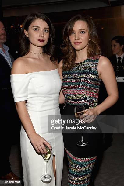 Actress Eve Hewson and Jordan Hewson attend the 2015 Glamour Women of The Year Awards dinner hosted by Cindi Leive at The Rainbow Room on November 9,...