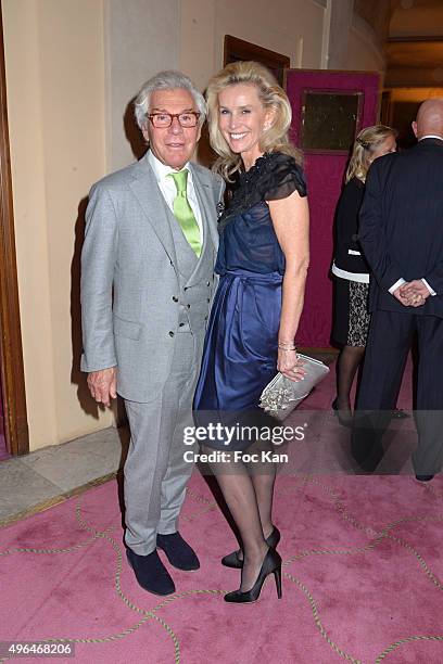 Jean Daniel Lorieux and Laura Restelli Brizard attend '23rd Gala Pour L'Espoir 2015' Auction Show To Benefit Against Cancer Associations at Theatre...