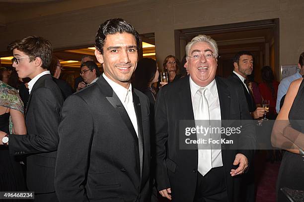 Salim Kechiouche and Jean Michel Aubrun attend '23rd Gala Pour L'Espoir 2015' Auction Show To Benefit Against Cancer Associations at Theatre des...