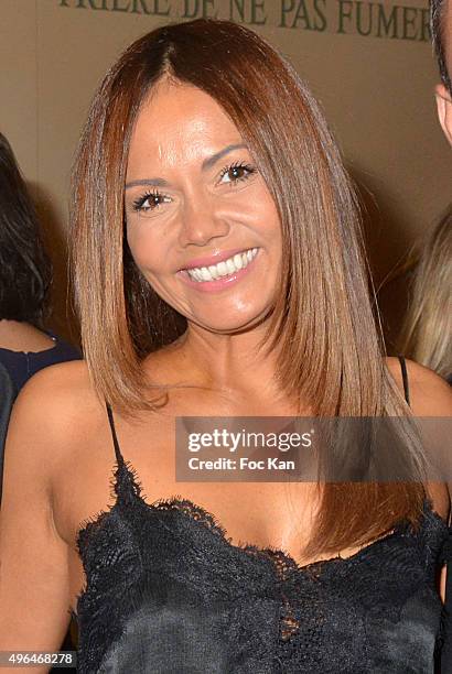 Presenter Karine Arsene attends '23rd Gala Pour L'Espoir 2015' Auction Show To Benefit Against Cancer Associations at Theatre des Champs Elysees on...