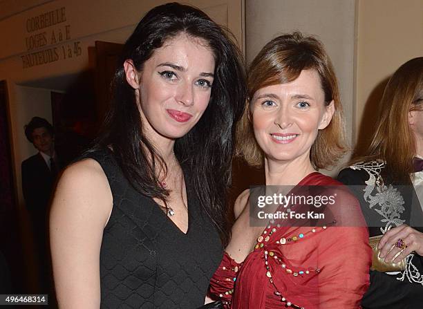 Actress Sarah Barzyk and Annabelle Milot dressed by Christophe Guillarme attend '23rd Gala Pour L'Espoir 2015' Auction Show To Benefit Against Cancer...