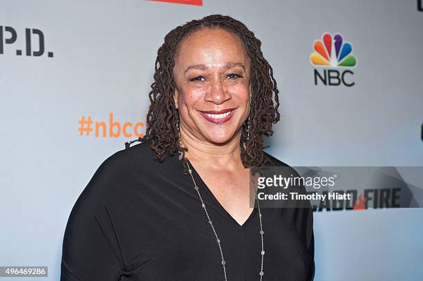 Actress S. Epatha Merkerson attends a premiere party for NBC's 'Chicago Fire', 'Chicago P.D.' and 'Chicago Med' at STK Chicago on November 9, 2015 in...