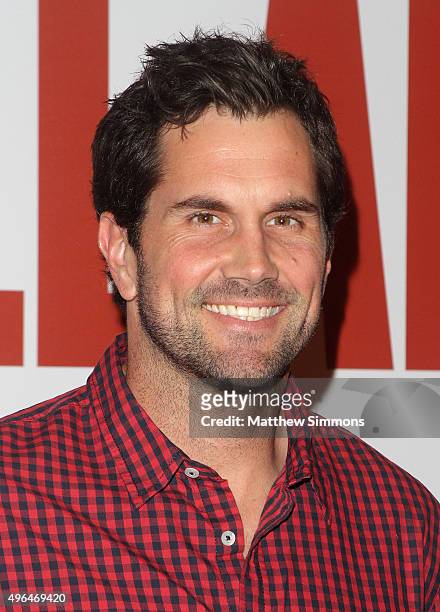 Player Matt Leinart attends the premiere of Clarius Entertainment's "My All American" at The Grove on November 9, 2015 in Los Angeles, California.