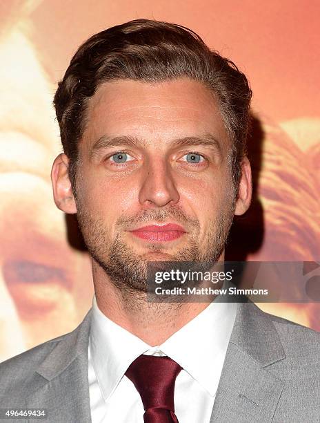 Actor Donny Boaz attends the premiere of Clarius Entertainment's "My All American" at The Grove on November 9, 2015 in Los Angeles, California.