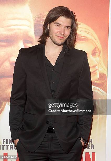 Actor Charlie Ebersol attends the premiere of Clarius Entertainment's "My All American" at The Grove on November 9, 2015 in Los Angeles, California.