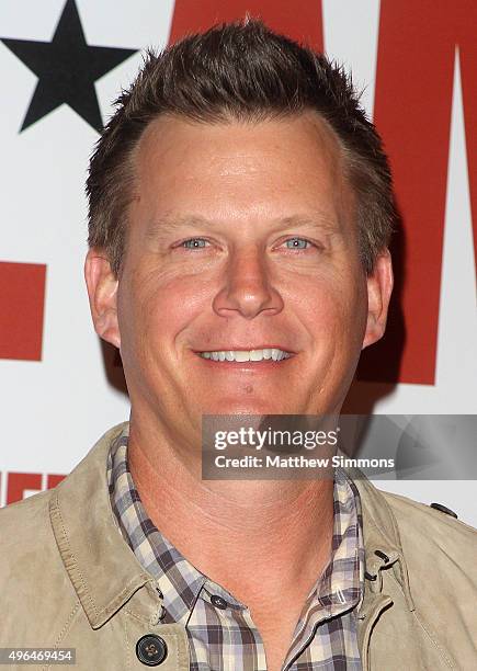 Actor Geoff Blum attends the premiere of Clarius Entertainment's "My All American" at The Grove on November 9, 2015 in Los Angeles, California.