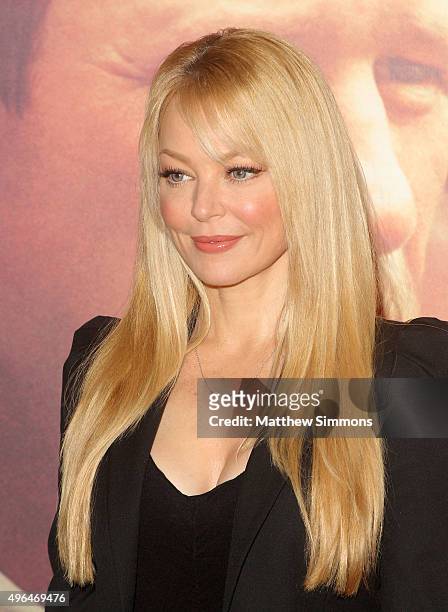 Actress Charlotte Ross attends the premiere of Clarius Entertainment's "My All American" at The Grove on November 9, 2015 in Los Angeles, California.
