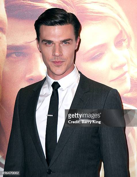 Actor Finn Wittrock attends the Premiere Of Clarius Entertainment's 'My All American' at The Grove on November 9, 2015 in Los Angeles, California.