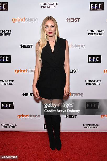 Alyssa Julya Smith attends the Screening of Lionsgate's "Heist" at Sundance Cinemas on November 9, 2015 in West Hollywood, California.