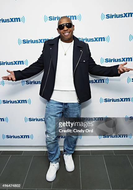 Rapper Ja Rule visits the SiriusXM Studios on November 9, 2015 in New York City.