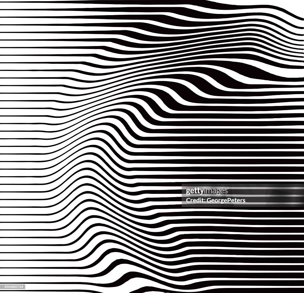 Halftone Pattern of Rippled and Wavy Lines