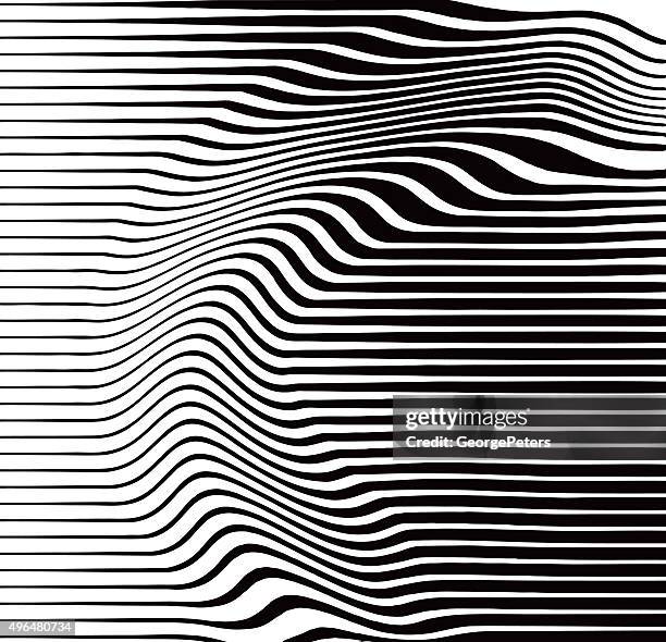 halftone pattern of rippled and wavy lines - radio wave stock illustrations