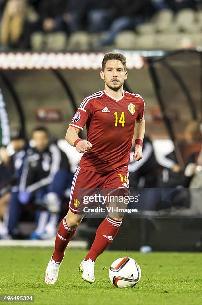 Dries Mertens of Belgium during the UEFA EURO 2016 qualifying match between Belgium and Cyprus on March 28, 2015 at the Koning Boudewijn stadium in...