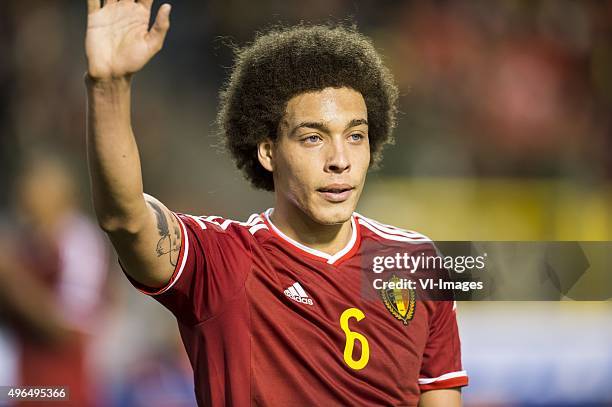 Axel Witsel of Belgium during the UEFA EURO 2016 qualifying match between Belgium and Cyprus on March 28, 2015 at the Koning Boudewijn stadium in...