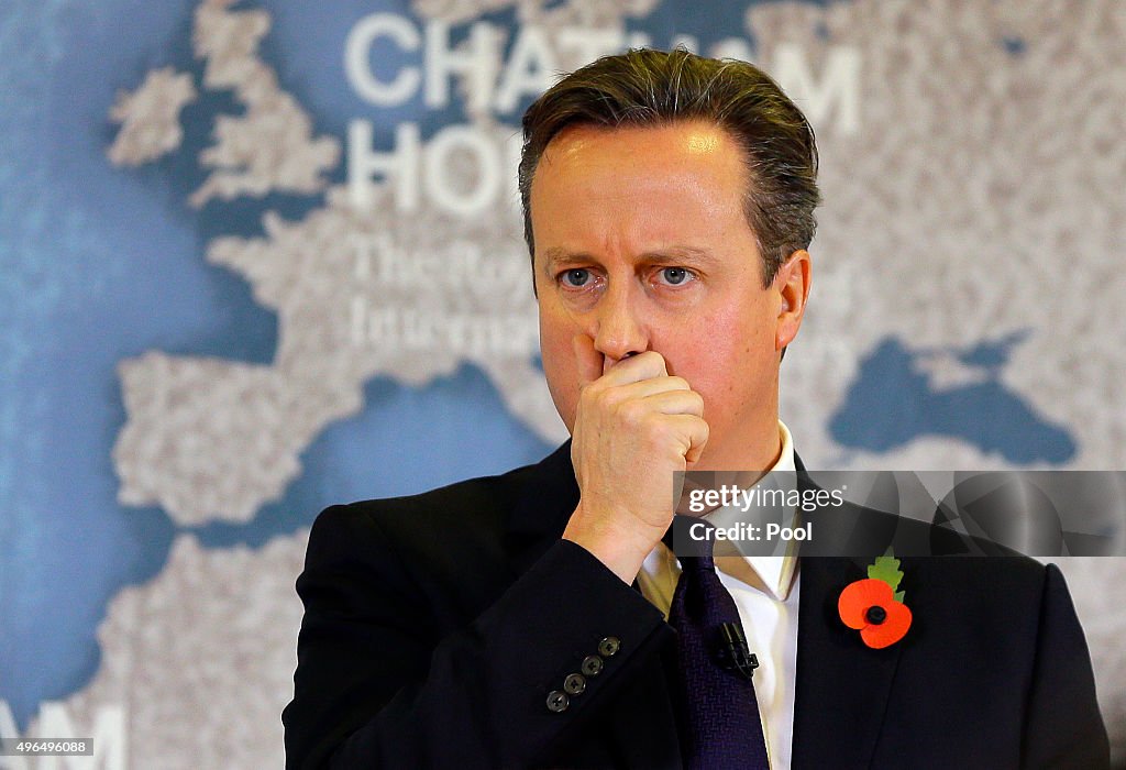 David Cameron Gives A Speech On EU Reform