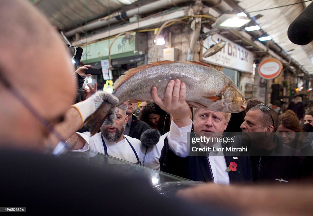 Mayor Of London Boris Johnson Visits Israel