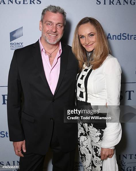 Ray Stevenson and Elisabetta Caraccia attend National Geographic ...