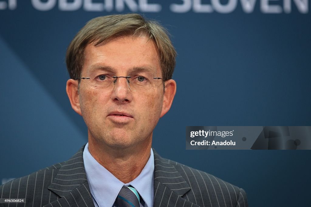 Slovenian PM Miro Cerar press conference