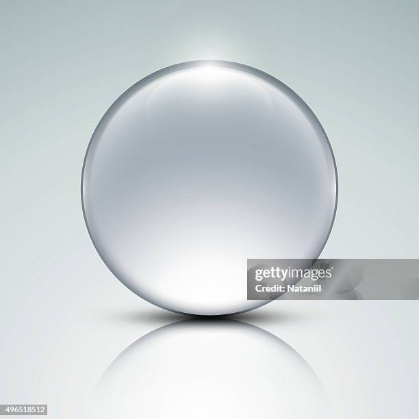 glas globe - silberfarbiger hintergrund stock-grafiken, -clipart, -cartoons und -symbole