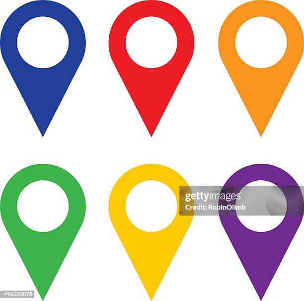 map pointer - markierung stock-grafiken, -clipart, -cartoons und -symbole