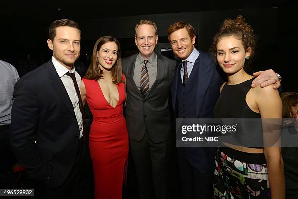 Chicago Celebration Party" -- Pictured: Colin Donnell, "Chicago Med"; Marina Squerciati, "Chicago P.D."; Robert Greenblatt, Chairman, NBC...