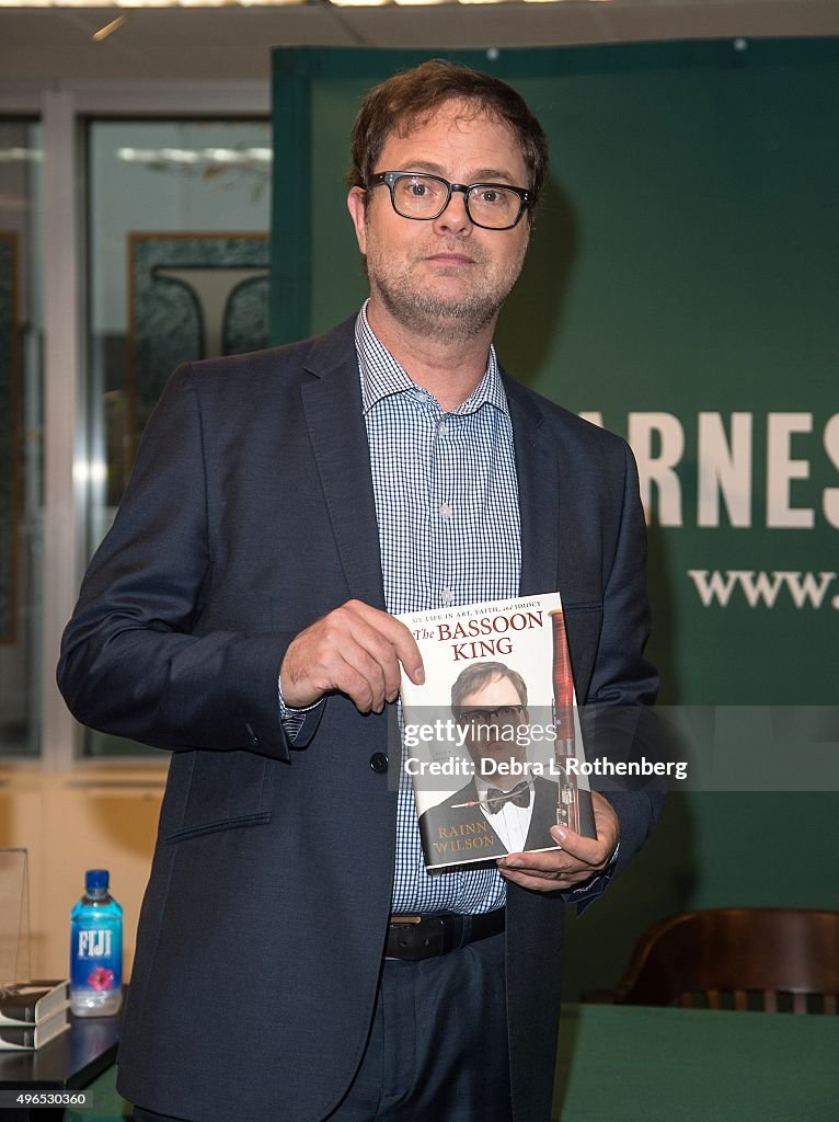 Rainn Wilson Signs Copies Of "The Basson King: My Life In Art, Faith, And Idiocy"