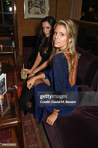 Lily Fortescue and Tash Oakley attend a private dinner hosted by Millie Mackintosh to celebrate the launch of her AW15 collection at Pont St...