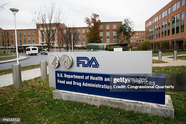 The outside of the Food and Drug Administration headquarters is seen in White Oak, Md., on Monday, November 9, 2015. The FDA is a federal agency of...