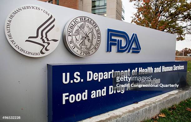 The outside of the Food and Drug Administration headquarters is seen in White Oak, Md., on Monday, November 9, 2015. The FDA is a federal agency of...