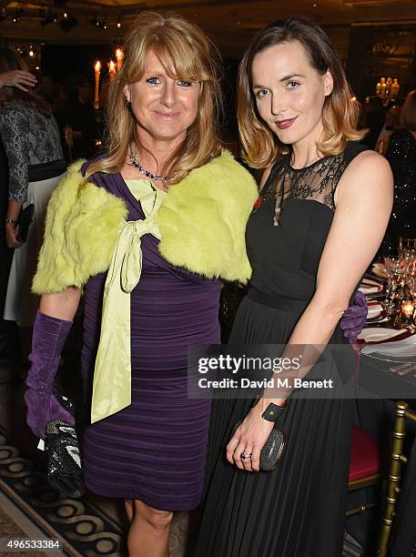 Lawney Hill and Victoria Pendleton attend the 25th Cartier Racing Awards at The Dorchester on November 10, 2015 in London, England.