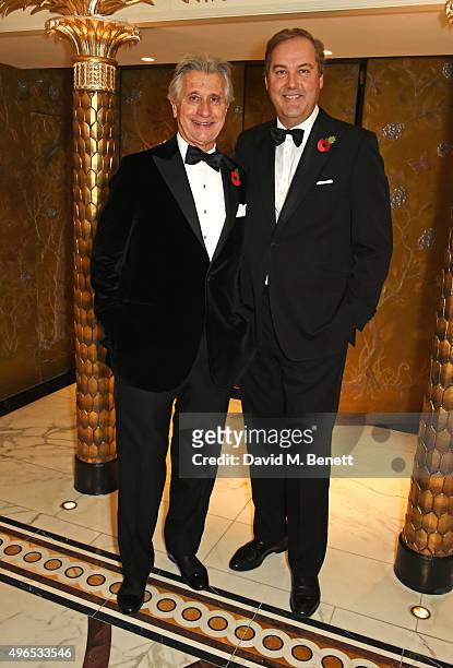 Arnaud Bamberger and the Hon. Harry Herbert attend the 25th Cartier Racing Awards at The Dorchester on November 10, 2015 in London, England.