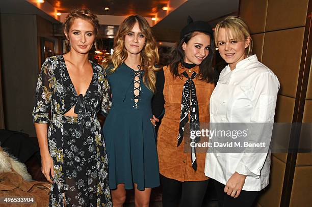 Millie Mackintosh, Jade Williams, Gizzi Erskine and Sophie Michell attend a private dinner hosted by Millie Mackintosh to celebrate the launch of her...