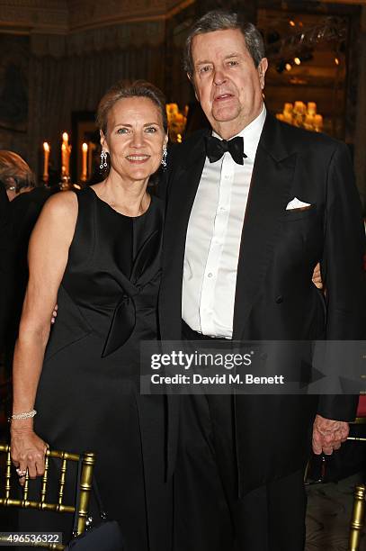 Carla Bamberger and Lord Charles Spencer-Churchill attend the 25th Cartier Racing Awards at The Dorchester on November 10, 2015 in London, England.