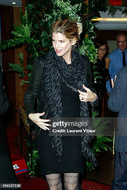 Actress Alice Taglioni attends "Le Voyage d'Arlo - The Good Dinosaur" Paris Premiere at Le Grand Rex on November 10, 2015 in Paris, France.