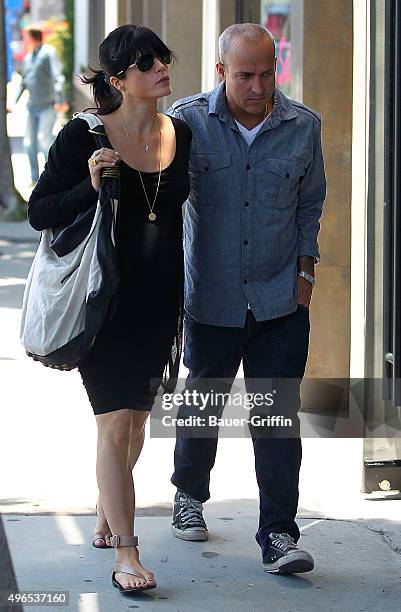 Selma Blair and boyfriend Jason Bleick are seen on May 10, 2011 in Los Angeles, California.