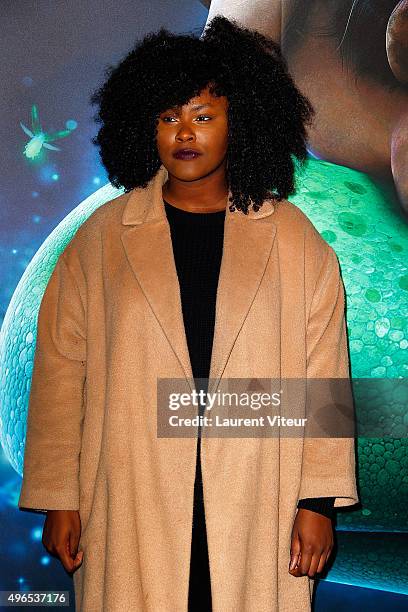 Singer Yseult attends "Le Voyage d'Arlo - The Good Dinosaur" Paris Premiere at Le Grand Rex on November 10, 2015 in Paris, France.