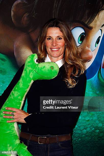 Actress Sophie Thalmann attends "Le Voyage d'Arlo - The Good Dinosaur" Paris Premiere at Le Grand Rex on November 10, 2015 in Paris, France.