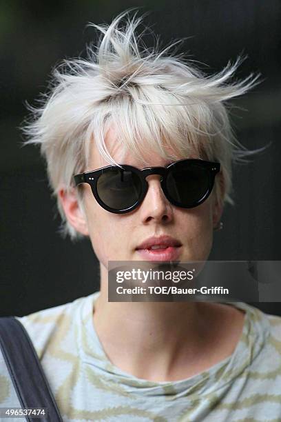 Agyness Deyn is seen on May 10, 2011 in London, United Kingdom.