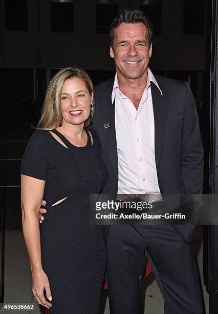 Actor David James Elliott and wife Nanci Chambers arrive at the premiere of Bleecker Street Media's 'Trumbo' at Samuel Goldwyn Theater on October 27,...