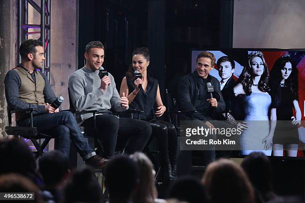 Jake Maskall, Tom Austen, Alexandra Park and William Moseley attend AOL BUILD Presents: "The Royals" at AOL Studios In New York on November 10, 2015...