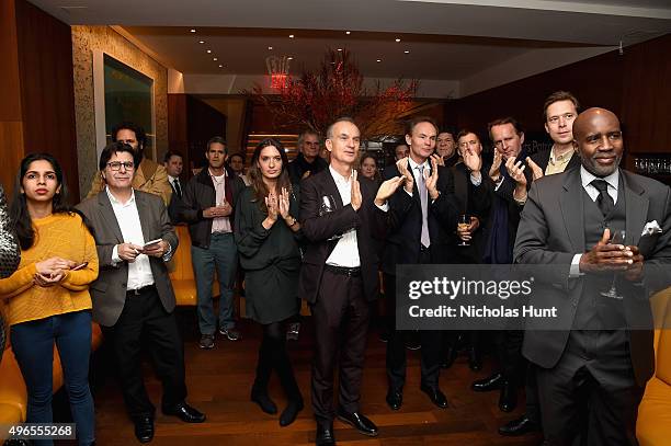 General view of atmosphere at The 24th Montblanc De La Culture Arts Patronage Award honoring Peter M. Brant at Kappo Masa on November 10, 2015 in New...