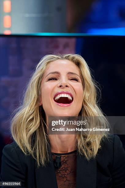 Elsa Pataky attends 'El Hormiguero' Tv show at Vertice Studio on November 10, 2015 in Madrid, Spain.