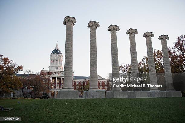 Academic Hall on the campus of University of Missouri - Columbia is seen on November 10, 2015 in Columbia, Missouri. The university looks to get...