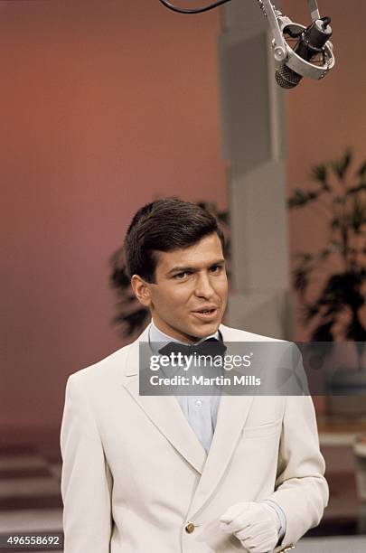 Singer Frank Sinatra Jr. Performs on a TV show circa 1968 in Los Angeles, California.