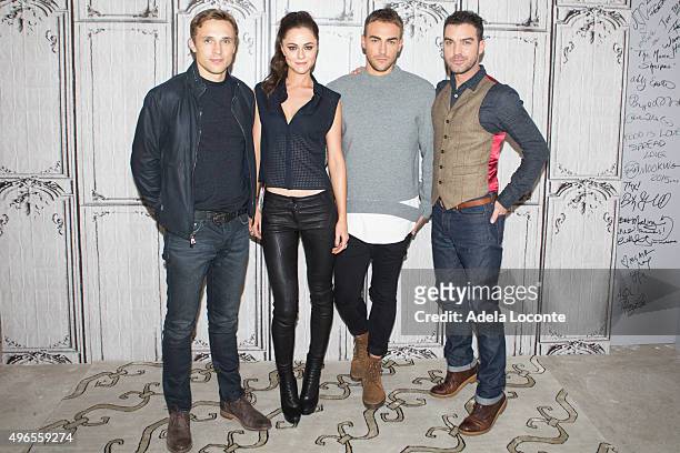 William Moseley, Alexandra Park, Tom Austen and Jake Maskall attend AOL BUILD Presents: 'The Royals' at AOL Studios In New York on November 10, 2015...