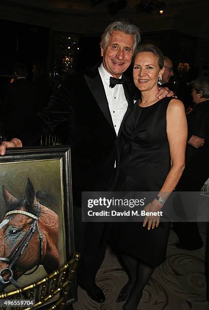 Arnaud Bamberger and Carla Bamberger attend the 25th Cartier Racing Awards at The Dorchester on November 10, 2015 in London, England.