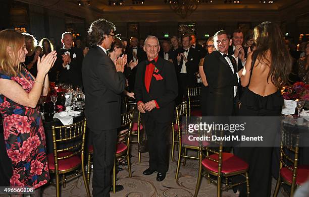 Jack Berry accepts the Award of Merit at the 25th Cartier Racing Awards at The Dorchester on November 10, 2015 in London, England.