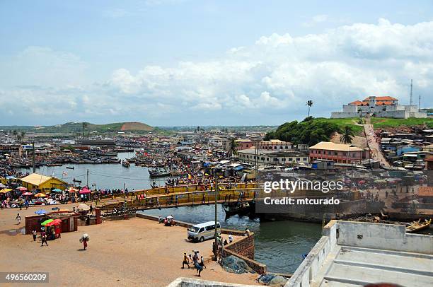 elmina, ghana - town and creek - accra bildbanksfoton och bilder