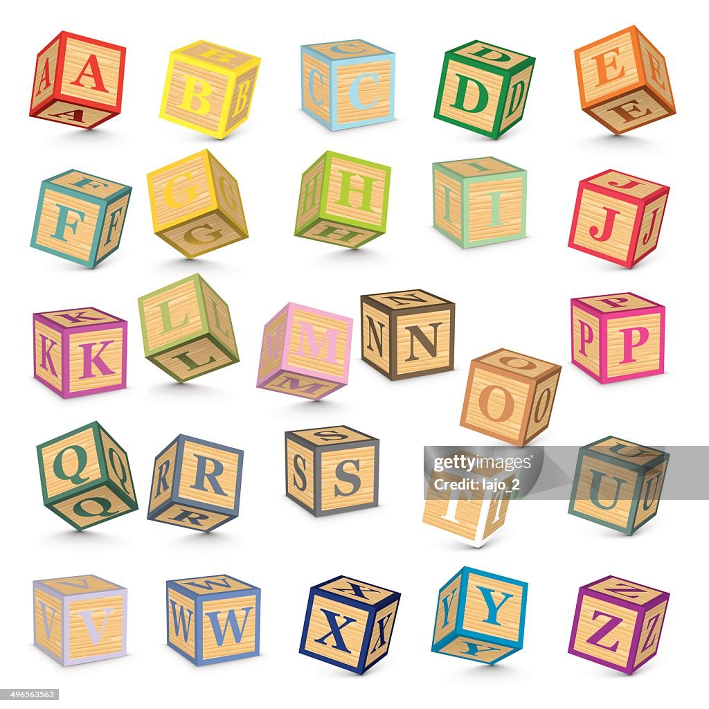 Alphabet Filing Block Vector Alphabet Blocks High-Res Vector Graphic - Getty Images